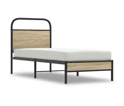 Gulta Bez Matrača, Ozolkoka, 75X190 Cm, Inženierijas Koks Vidaxl