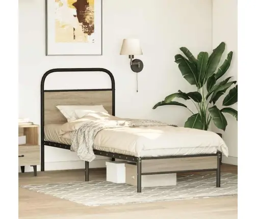 Gulta Bez Matrača, Ozolkoka, 75X190 Cm, Inženierijas Koks Vidaxl