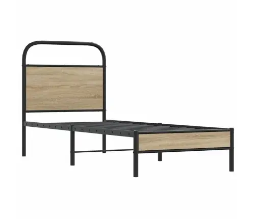 Gulta Bez Matrača, Ozolkoka, 80X200 Cm, Inženierijas Koks Vidaxl