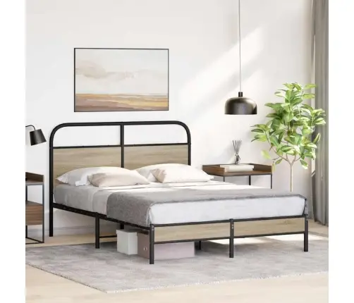 Gulta Bez Matrača, Ozolkoka, 120X190 Cm, Inženierijas Koks Vidaxl