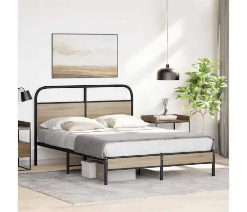 Gulta Bez Matrača, Ozolkoka, 120X200 Cm, Inženierijas Koks Vidaxl