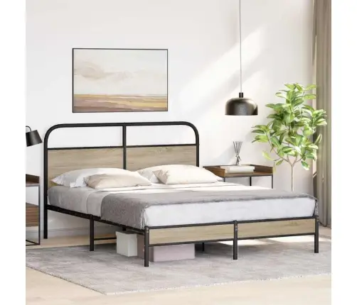 Lovos Rėmas Be Čiužinio, Dūminio Ąžuolo, 150X200cm Mediena