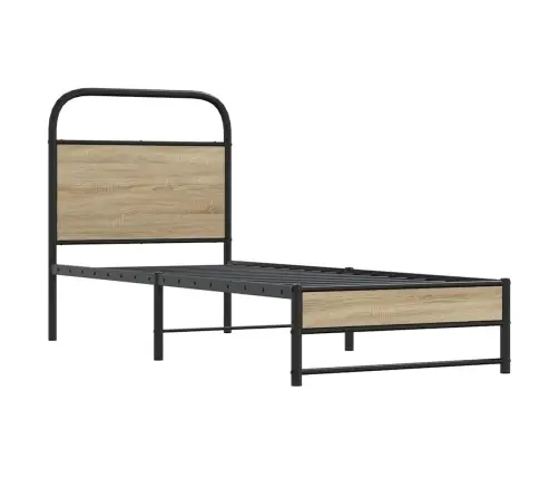 Lovos Rėmas Be Čiužinio, 75X190 cm Dūminis, Apdirbta Mediena