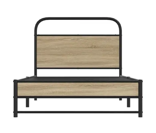 Voodiraam Ilma Madratsita, Suitsutatud Tamm, 100X200 Cm