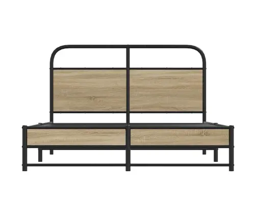 Gulta Bez Matrača, Ozolkoka, 120X200 Cm, Inženierijas Koks Vidaxl