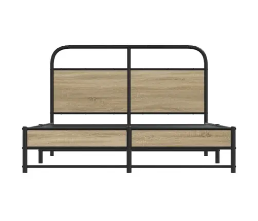 Gulta Bez Matrača, Ozolkoka, 135X190 Cm, Inženierijas Koks Vidaxl