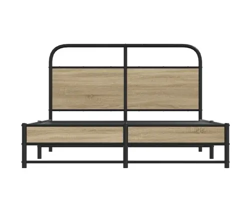 Gulta Bez Matrača, Ozolkoka, 140X190 Cm, Inženierijas Koks Vidaxl