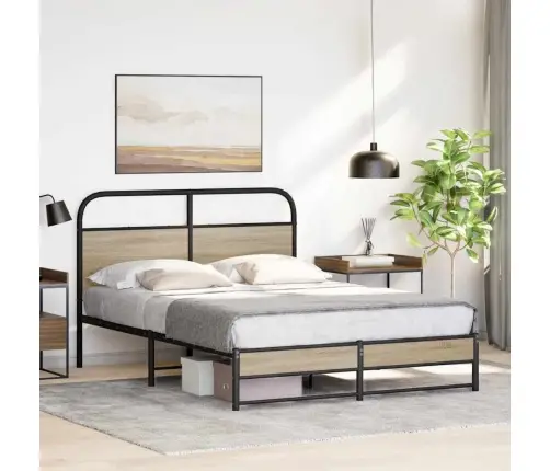 Gulta Bez Matrača, Ozolkoka, 140X200 Cm, Inženierijas Koks Vidaxl