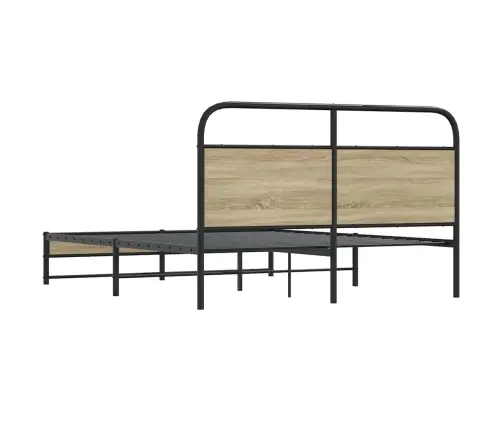 Gulta Bez Matrača, Ozolkoka, 150X200 Cm, Inženierijas Koks Vidaxl