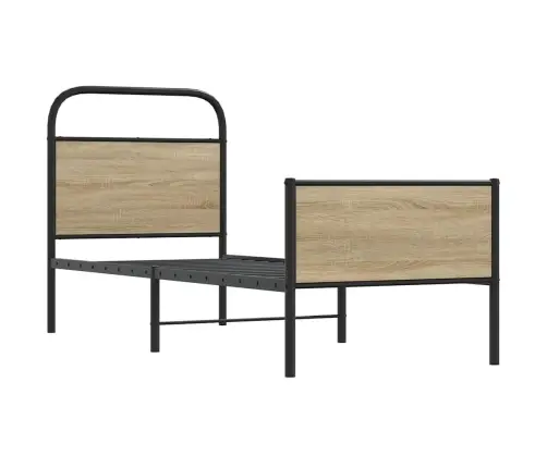 Voodiraam Ilma Madratsita, Sonoma Tamm, 75X190 Cm