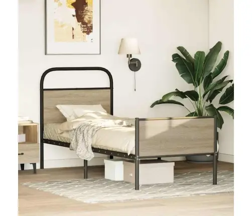 Voodiraam Ilma Madratsita, Sonoma Tamm, 75X190 Cm