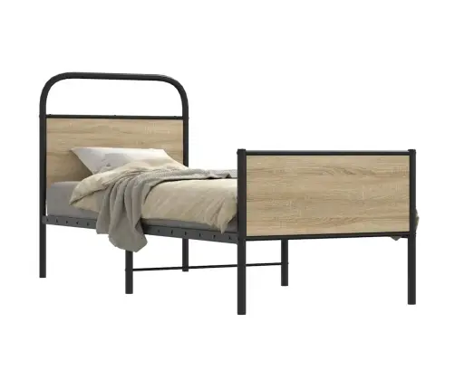 Voodiraam Ilma Madratsita, Sonoma Tamm, 75X190 Cm