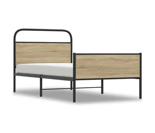 Lovos Rėmas Be Čiužinio, Sonoma, 90X200cm Apdirbta Mediena