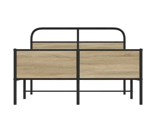 Lovos Rėmas Be Čiužinio, Sonoma, 135X190 cm Apdirbta Mediena