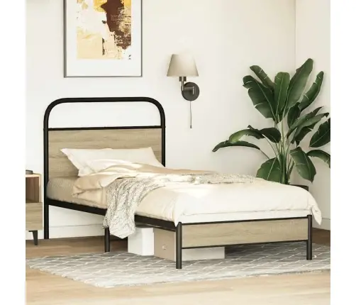 Lovos Rėmas Be Čiužinio, 75X190 cm Sonoma, Apdirbta Mediena