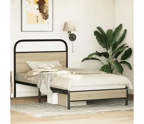 Lovos Rėmas Be Čiužinio, Sonoma, 100X190cm Apdirbta Mediena