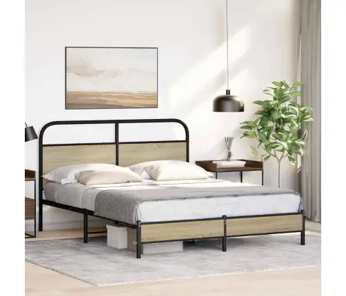 Lovos Rėmas Be Čiužinio, Sonoma, 150X200cm Apdirbta Mediena