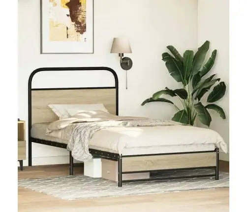 Gulta Bez Matrača, Ozolkoka, 90X200 Cm, Inženierijas Koks Vidaxl