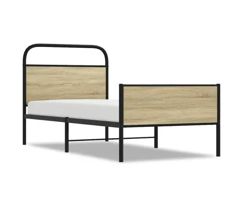 Gulta Bez Matrača, Ozolkoka, 75X190 Cm, Inženierijas Koks Vidaxl