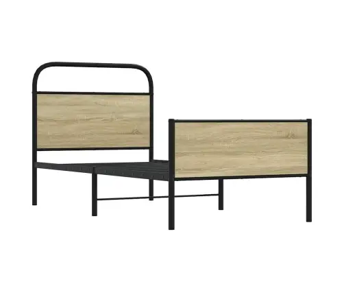 Gulta Bez Matrača, Ozolkoka, 75X190 Cm, Inženierijas Koks Vidaxl