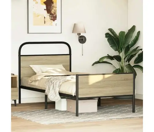 Gulta Bez Matrača, Ozolkoka, 75X190 Cm, Inženierijas Koks Vidaxl