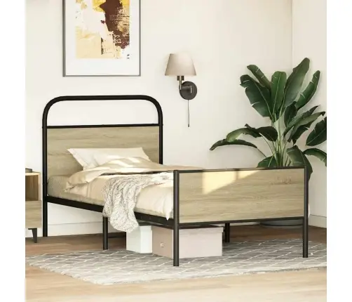 Voodiraam Ilma Madratsita, Sonoma Tamm, 80X200 Cm