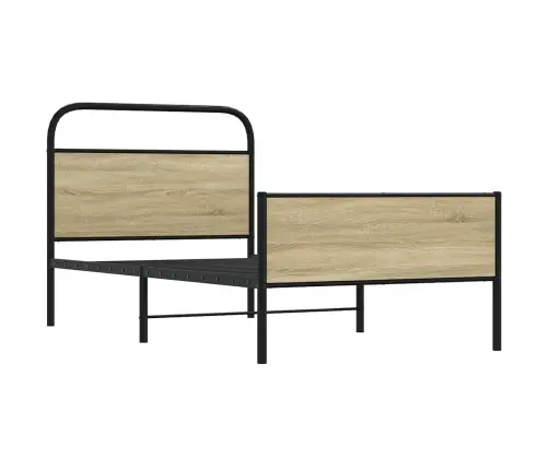 Gulta Bez Matrača, Ozolkoka, 107X203 Cm, Inženierijas Koks Vidaxl