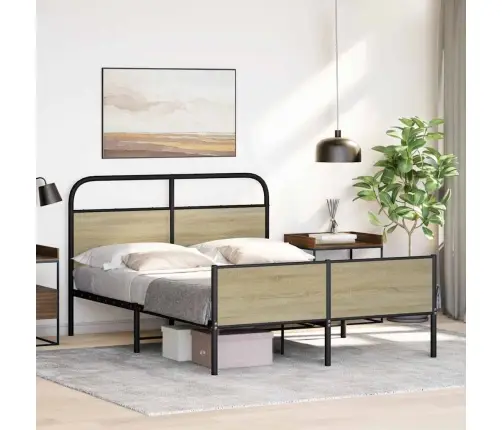 Voodiraam Ilma Madratsita, Sonoma Tamm, 140X190 Cm