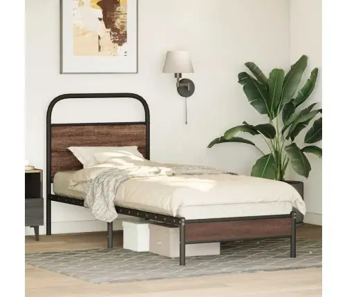 Gulta Bez Matrača, Brūna Ozola, 80X200 Cm, Inženierijas Koks Vidaxl