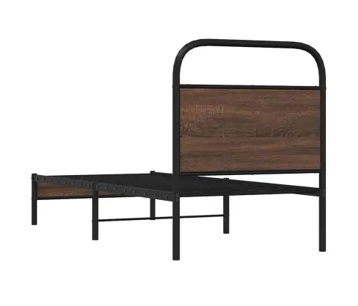 Gulta Bez Matrača, Brūna Ozola, 80X200 Cm, Inženierijas Koks Vidaxl