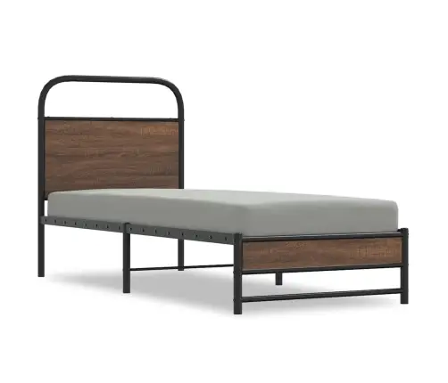 Voodiraam Ilma Madratsita, Pruun Tamm, 75X190 Cm