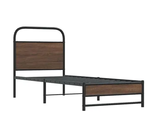 Voodiraam Ilma Madratsita, Pruun Tamm, 75X190 Cm