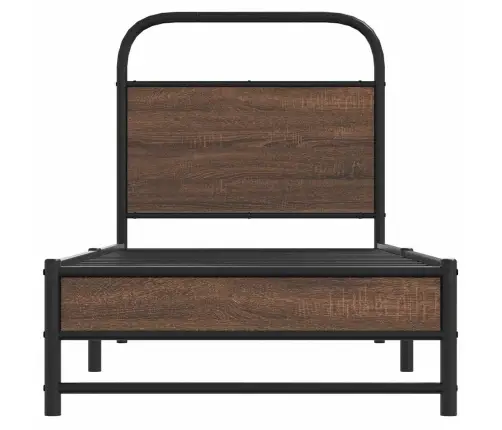 Voodiraam Ilma Madratsita, Pruun Tamm, 75X190 Cm