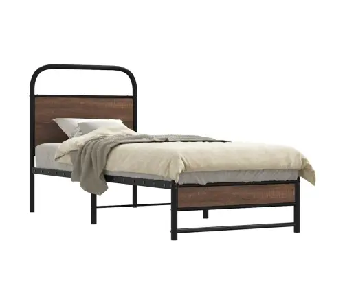 Voodiraam Ilma Madratsita, Pruun Tamm, 75X190 Cm