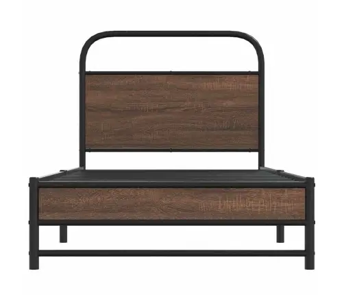 Gulta Bez Matrača, Brūna Ozola, 100X200 Cm, Inženierijas Koks Vidaxl