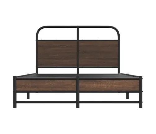 Gulta Bez Matrača, Brūna Ozola, 135X190 Cm, Inženierijas Koks Vidaxl