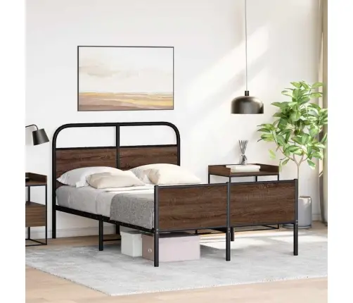 Voodiraam Ilma Madratsita, Pruun Tamm, 120X190 Cm