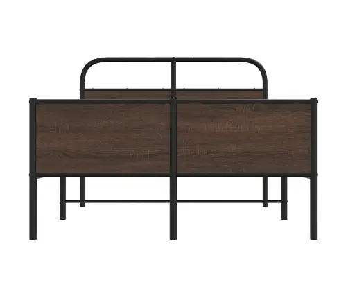 Voodiraam Ilma Madratsita, Pruun Tamm, 135X190 Cm