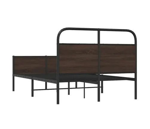 Voodiraam Ilma Madratsita, Pruun Tamm, 135X190 Cm