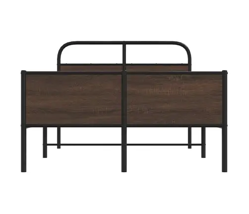 Gulta Bez Matrača, Brūna Ozola, 140X190 Cm, Inženierijas Koks Vidaxl