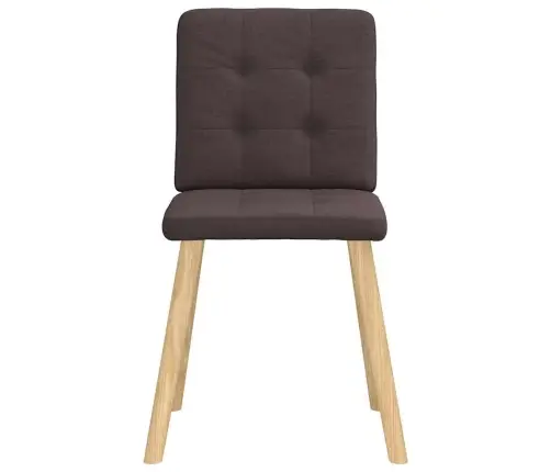 Virtuves Krēsli, 4 Gab., Tumši Brūns Audums Vidaxl