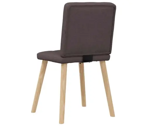 Virtuves Krēsli, 4 Gab., Tumši Brūns Audums Vidaxl