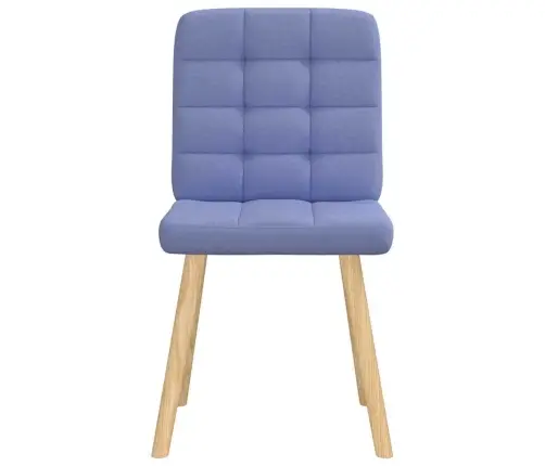 Virtuves Krēsli, 4 Gab., Džinsa Zils Audums Vidaxl