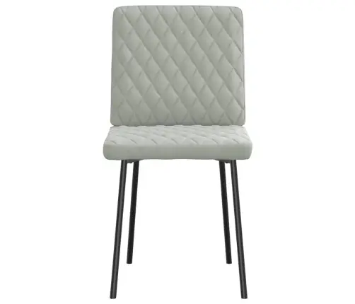 Virtuves Krēsli, 4 Gab., Gaiši Pelēks Samts Vidaxl