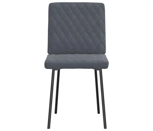 Virtuves Krēsli, 4 Gab., Tumši Pelēks Samts Vidaxl