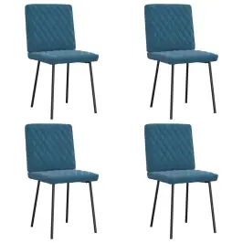 Söögitoolid 4 Tk, Sinine, Samet