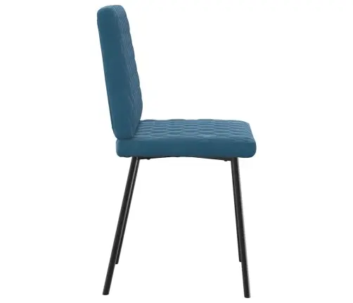 Virtuves Krēsli, 4 Gab., Zils Samts Vidaxl Virtuves Krēsli, 4 Gab., Zils Samts Vidaxl