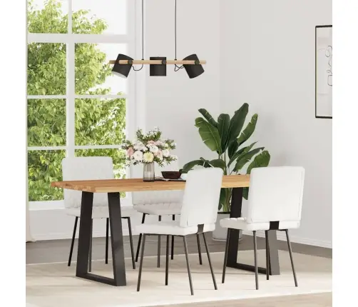 Virtuves Krēsli, 4 Gab., Balta Mākslīgā Āda Vidaxl