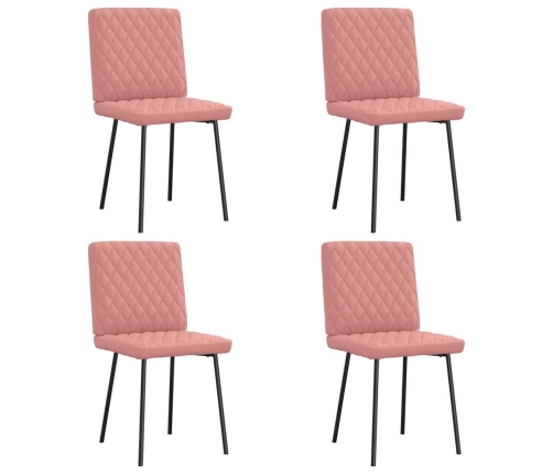 Söögitoolid 4 Tk Roosa Kunstnahk