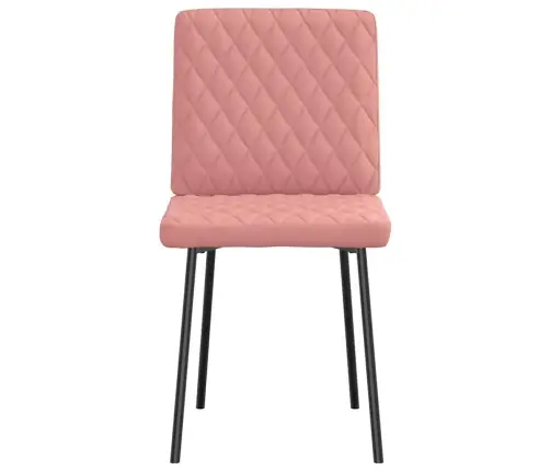 Virtuves Krēsli, 4 Gab., Rozā Mākslīgā Āda Vidaxl